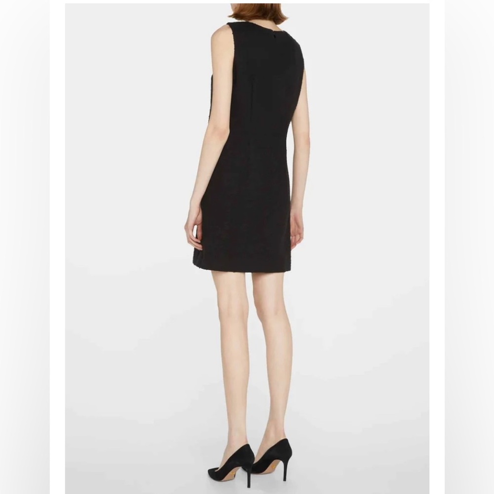 Authentic Miu Miu Black Boucle Sleeveless Italian Shift Dress 42 - Picture 3 of 12